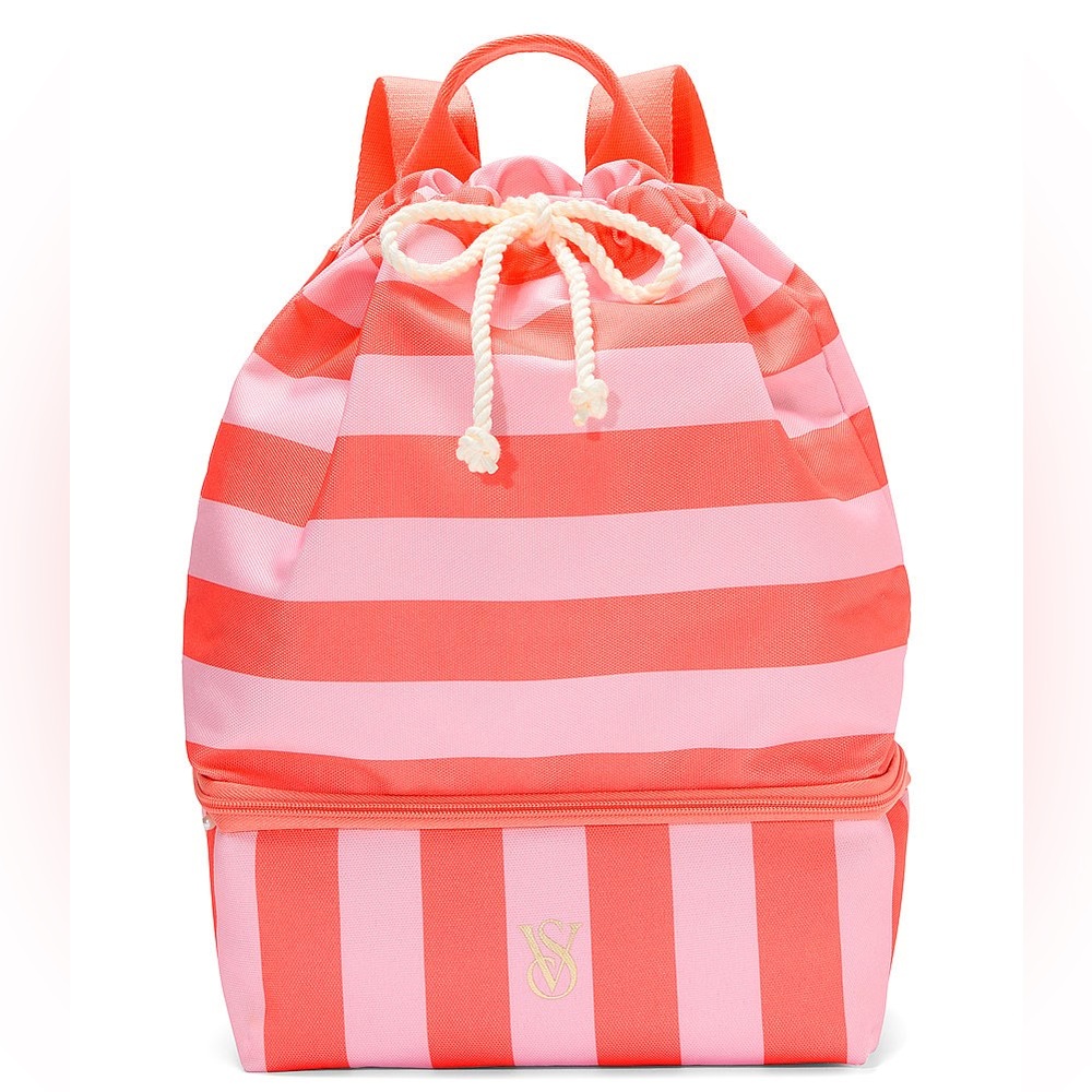 NWT Victoria's Secret Beach Cooler Stripe Bag